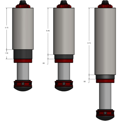 Camburg KINETIK Series 2.5 Bump Stop 5.7" Can (Stem/Flat Top)