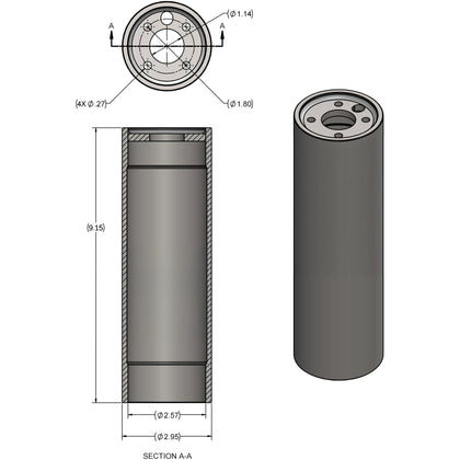 Camburg KINETIK Series 2.5 Bump Stop 9.1" Can (Stem/Flat Top)
