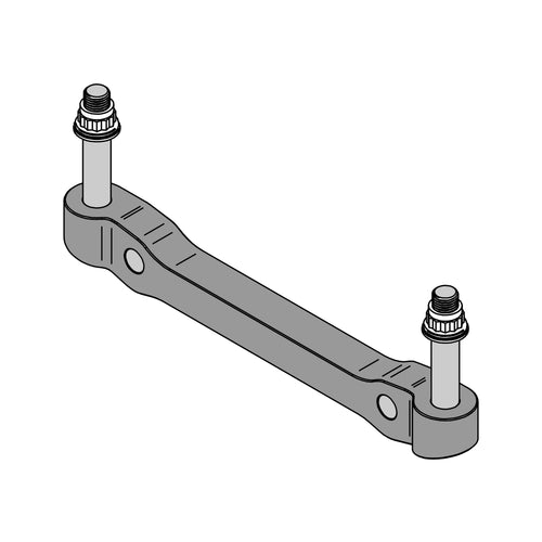 KINETIK Series 6-piston TT Brake Caliper Radial Mounting Bracket (6.00")