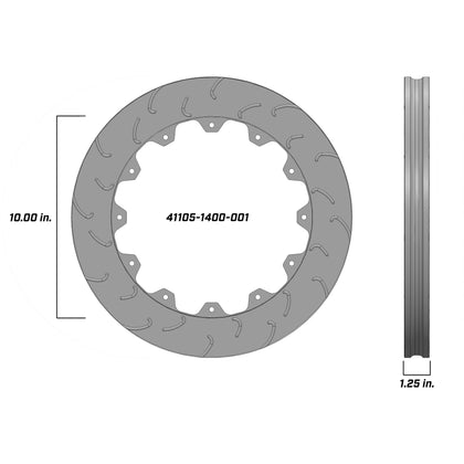 Camburg KINETIK Series 14" x 1.25" RH   Brake Rotor (12 on 9.19)