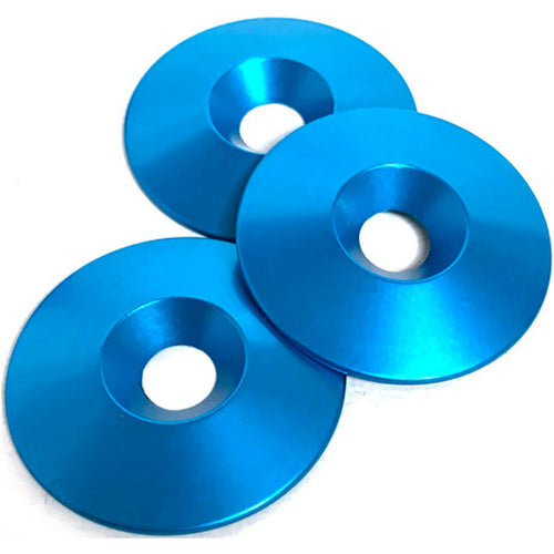 Camburg Blue Fender Washer (10 Pack) (Aluminum Washer, Bolt, Body Clip, 1/8" Tab) CAM-040142