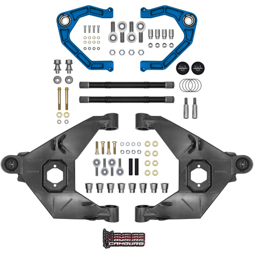 Camburg 21'-26' Ford Bronco Excludes Raptor Blue KINETIK Uniball Trail Series Long Travel Kit CAM-110243-K-BLU