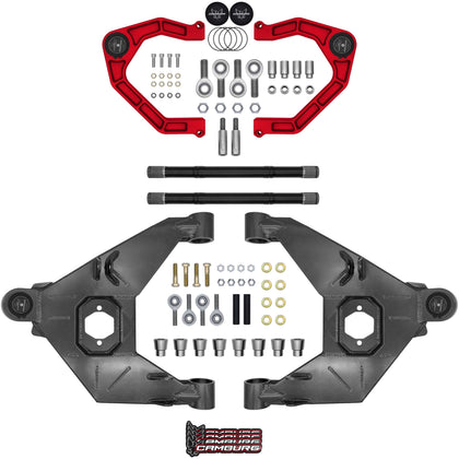 Camburg 21'-26' Ford Bronco Excludes Raptor Red KINETIK X-Joint XL Trail Series Long Travel Kit CAM-110243-KX-RED