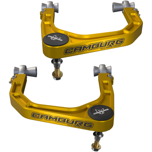 Camburg Ford Bronco Raptor '22-26 KINETIK Performance Billet Uniball Upper Arms (GOLD)
