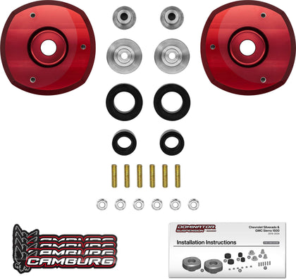 Camburg 19'-26' Silverado 1500 / 19'-26' Sierra 1500 2 in. Red Dominator Series Coil Spring Preload Kit