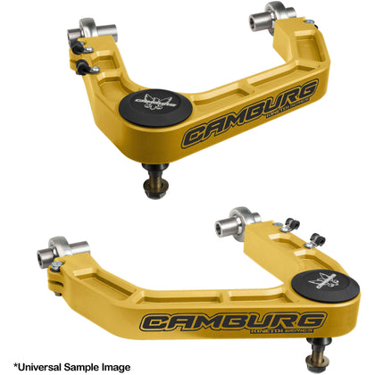 Camburg 22'-26' LX600 / 24'-26' GX550 / 26' 4Runner / 24'-26' Land Cruiser / 24'-26' Tacoma KINETIK Series Gold Uniball Upper Control Arm Kit