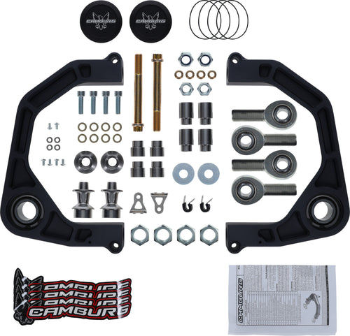 Camburg 22'-26' LX600 / 24'-26' GX550 / 26' 4Runner / 24'-26' Land Cruiser / 24'-26' Tacoma KINETIK Series Gray Uniball Upper Control Arm Kit
