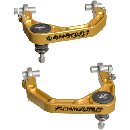 Camburg 22'-26' LX600 / 24'-26' GX550 / 26' 4Runner / 24'-26' Land Cruiser / 24'-26' Tacoma KINETIK Series Gold X-Joint XL Upper Control Arm Kit