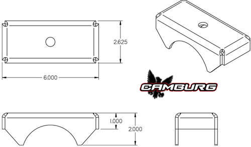 Camburg 2WD/4WD 07'-21' Toyota Tundra L/T Leaf Spring Perch CAM-320010
