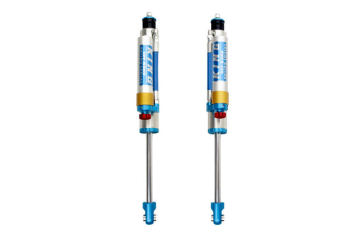 King Ram 1500 4wd 19+ Rear 2.5 Dia. Piggy Hose Reservoir Shocks w/ Adjuster (Pair)