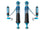 King 2021+ Ford Bronco 2.5 Rear Coilovers
