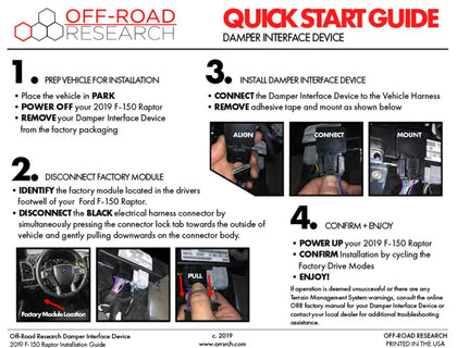ORR Ford Raptor 19'-20' Damper Interface Device